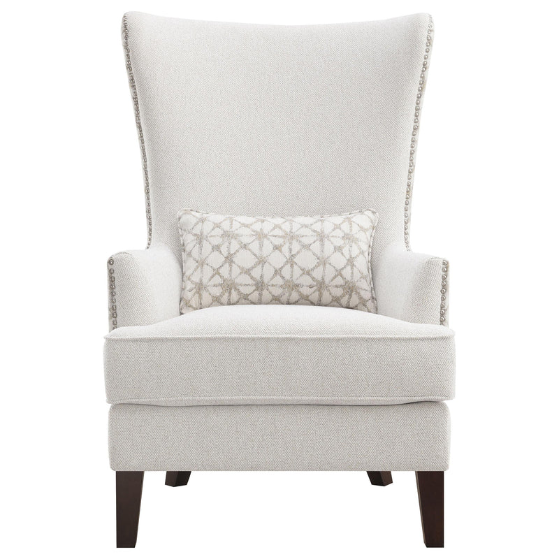 Coaster Furniture Pippin 904066 Upholstered High Wingback Accent Chair - Latte IMAGE 3