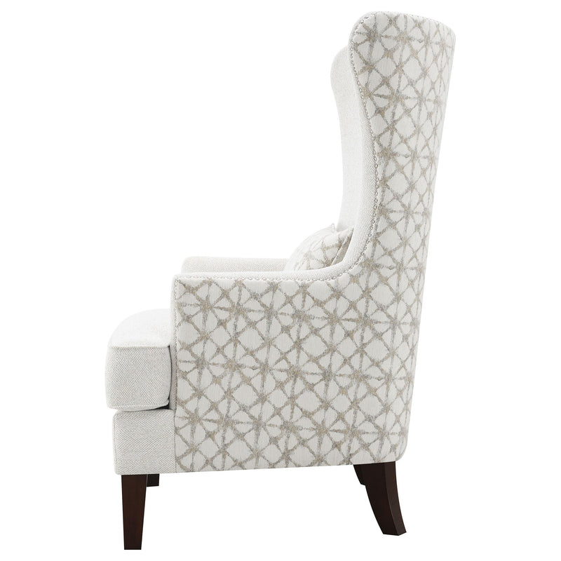 Coaster Furniture Pippin 904066 Upholstered High Wingback Accent Chair - Latte IMAGE 5