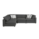 Coaster Furniture Serene 551324-SETA 4 pc Upholstered Modular Sectional - Charcoal IMAGE 1