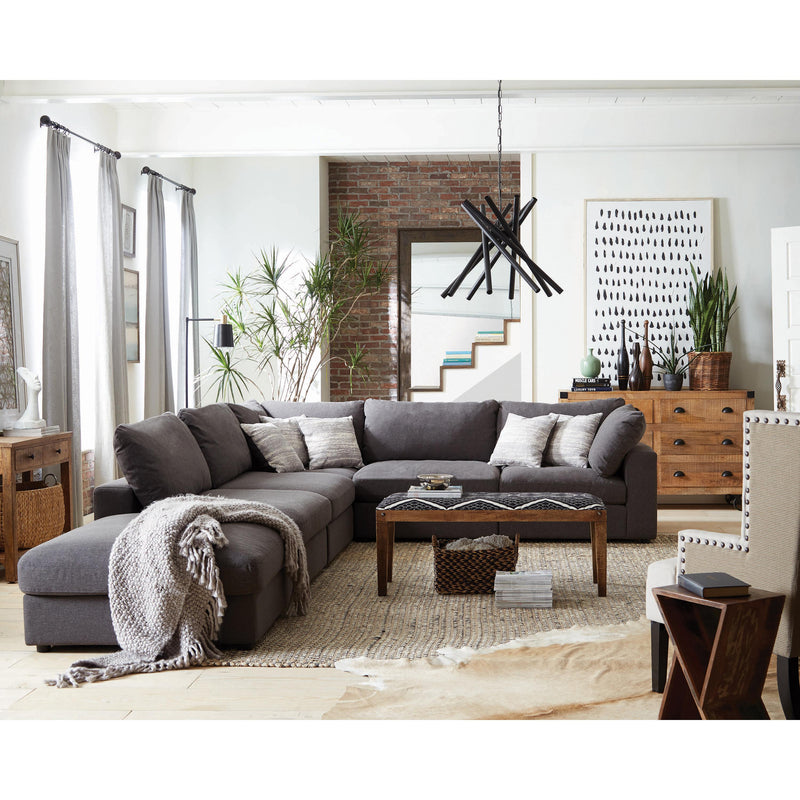 Coaster Furniture Serene 551324-SETA 4 pc Upholstered Modular Sectional - Charcoal IMAGE 2