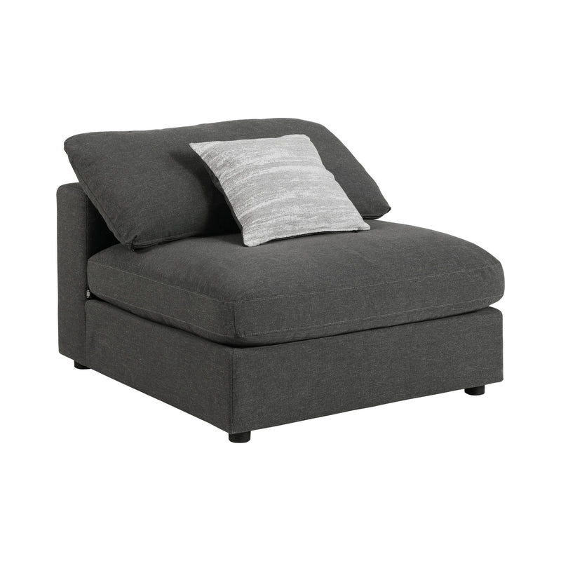 Coaster Furniture Serene 551324-SETA 4 pc Upholstered Modular Sectional - Charcoal IMAGE 4