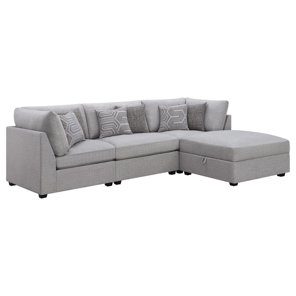 Coaster Furniture Cambria 551511-S4A 4 pc Upholstered Modular Sectional - Grey IMAGE 1