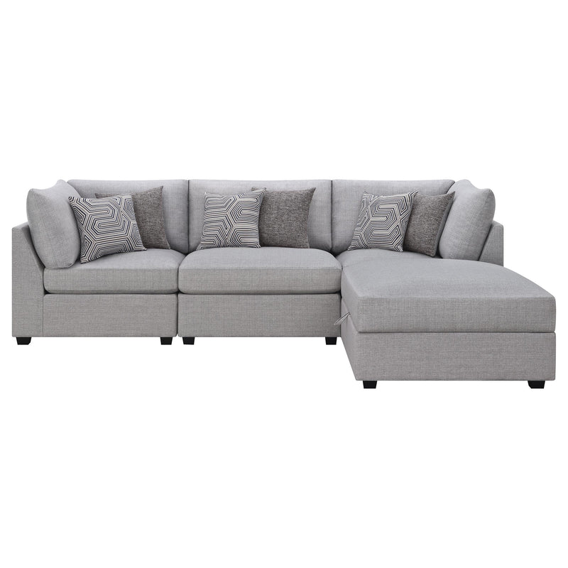 Coaster Furniture Cambria 551511-S4A 4 pc Upholstered Modular Sectional - Grey IMAGE 4