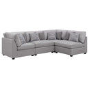 Coaster Furniture Cambria 551511-S4B 4 pc Upholstered Modular Sectional - Grey IMAGE 1