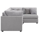 Coaster Furniture Cambria 551511-S4B 4 pc Upholstered Modular Sectional - Grey IMAGE 5