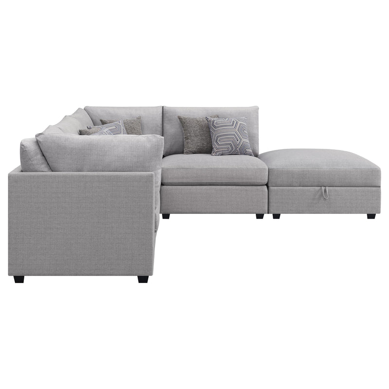 Coaster Furniture Cambria 551511-S5B 5 pc Upholstered Modular Sectional - Grey IMAGE 5