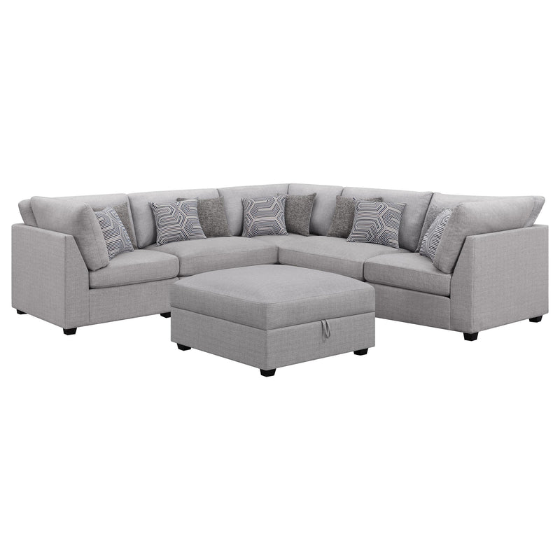 Coaster Furniture Cambria 551511-S6B 6 pc Upholstered Modular Sectional - Grey IMAGE 1