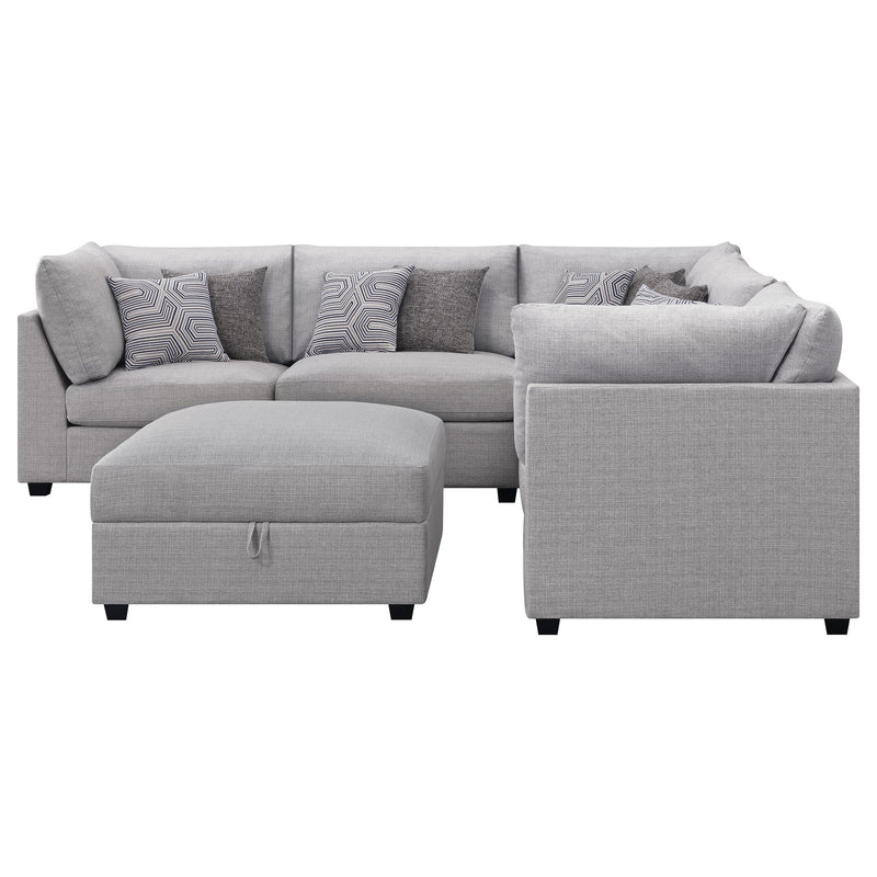 Coaster Furniture Cambria 551511-S6B 6 pc Upholstered Modular Sectional - Grey IMAGE 3