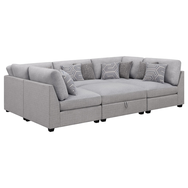 Coaster Furniture Cambria 551511-SET 6 pc Upholstered Modular Sectional - Grey IMAGE 10