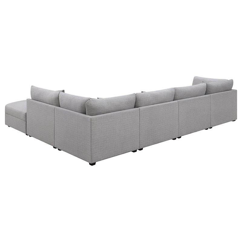 Coaster Furniture Cambria 551511-SET 6 pc Upholstered Modular Sectional - Grey IMAGE 4