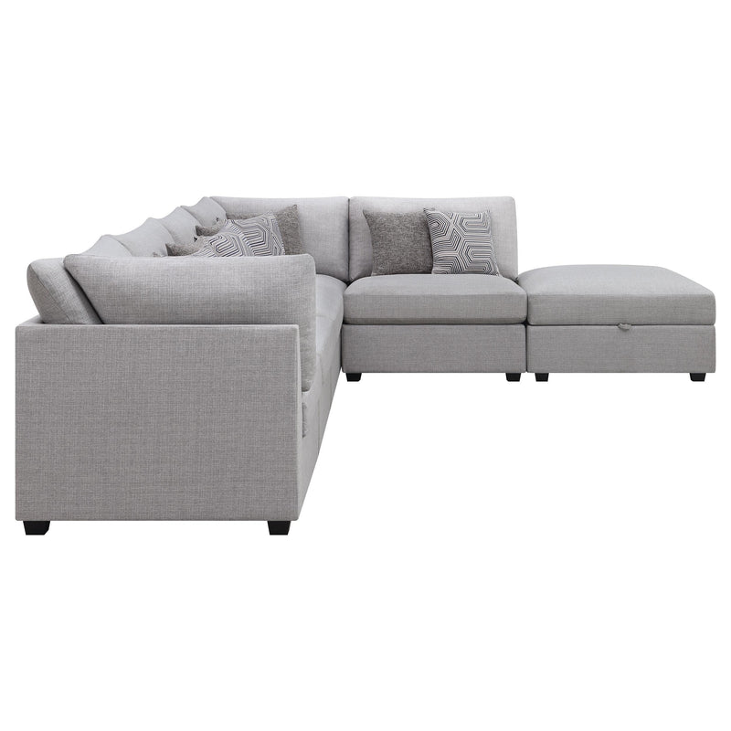 Coaster Furniture Cambria 551511-SET 6 pc Upholstered Modular Sectional - Grey IMAGE 5