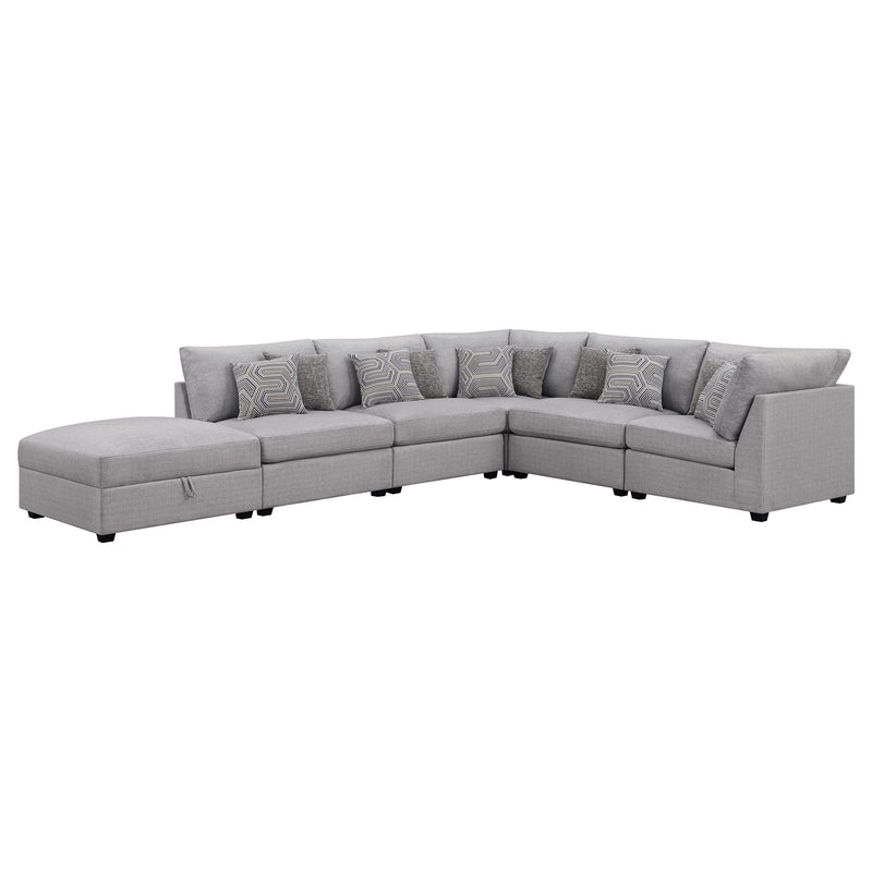 Coaster Furniture Cambria 551511-SET 6 pc Upholstered Modular Sectional - Grey IMAGE 6