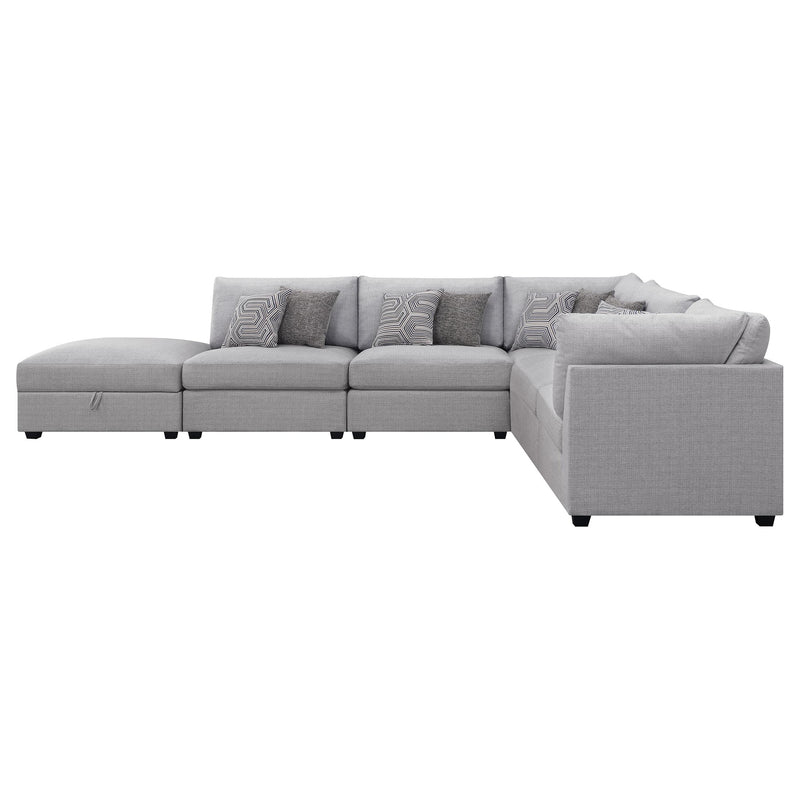 Coaster Furniture Cambria 551511-SET 6 pc Upholstered Modular Sectional - Grey IMAGE 7