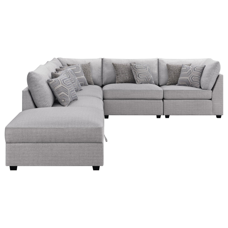 Coaster Furniture Cambria 551511-SET 6 pc Upholstered Modular Sectional - Grey IMAGE 8