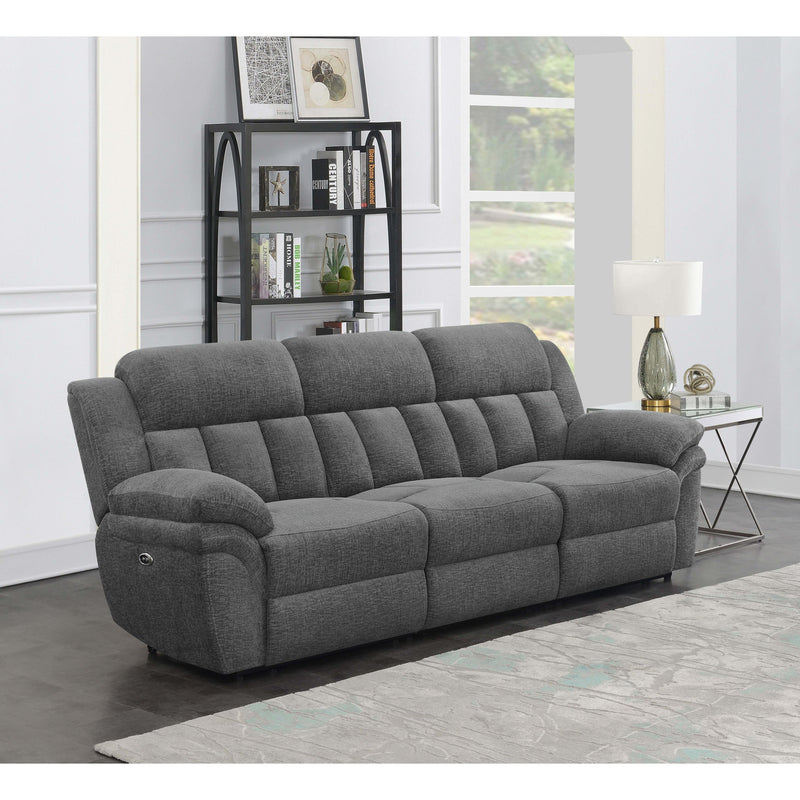 Coaster Furniture Bahrain 609541P Upholstered Power Sofa - Charcoal IMAGE 1