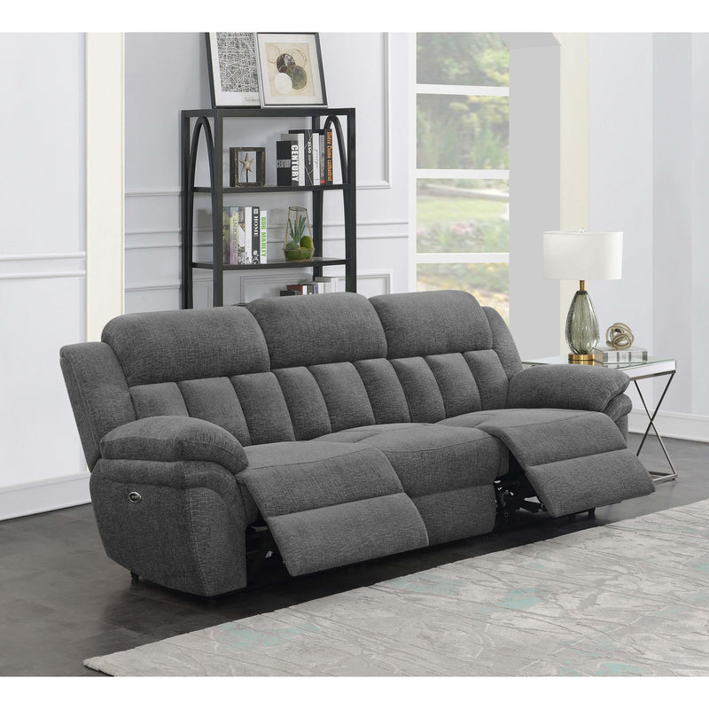 Coaster Furniture Bahrain 609541P Upholstered Power Sofa - Charcoal IMAGE 2