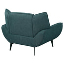 Coaster Furniture Acton 511163 Upholstered Flared Arm Accent Chair - Teal Blue IMAGE 8