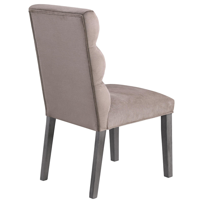 Coaster Furniture Carla 106684 Velvet Upholstered Dining Side Chair - Ash IMAGE 6