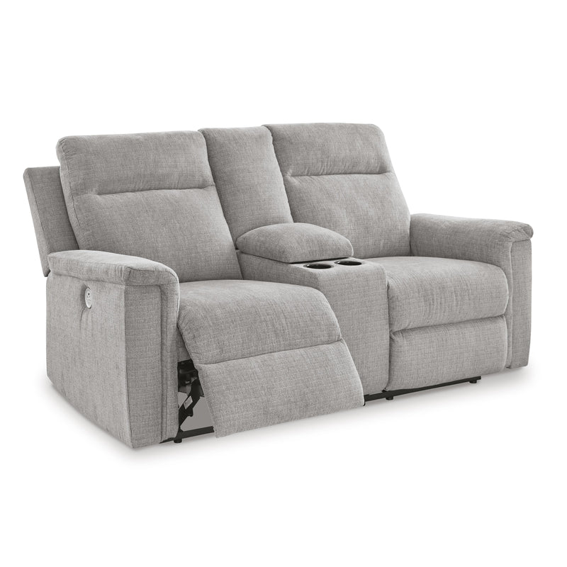  Signature Design by Ashley Barnsana 3320196C Double Reclining Power Loveseat with Console IMAGE 2
