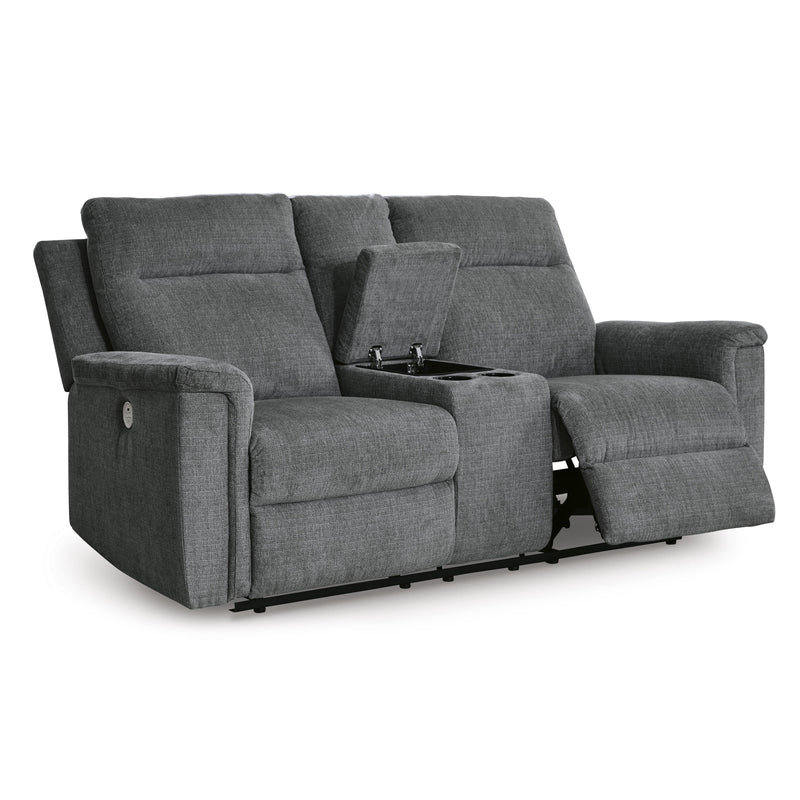  Signature Design by Ashley Barnsana 3320296C Double Reclining Power Loveseat with Console IMAGE 2