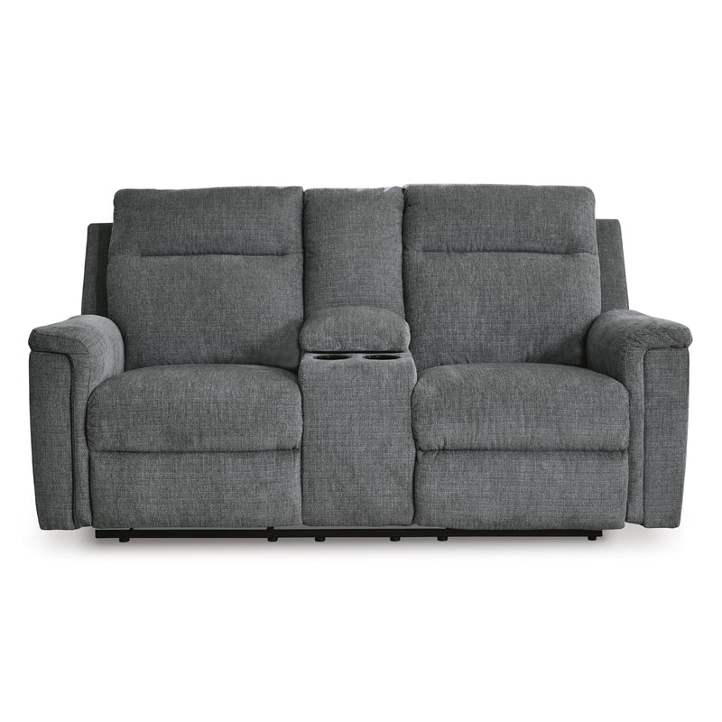  Signature Design by Ashley Barnsana 3320296C Double Reclining Power Loveseat with Console IMAGE 3