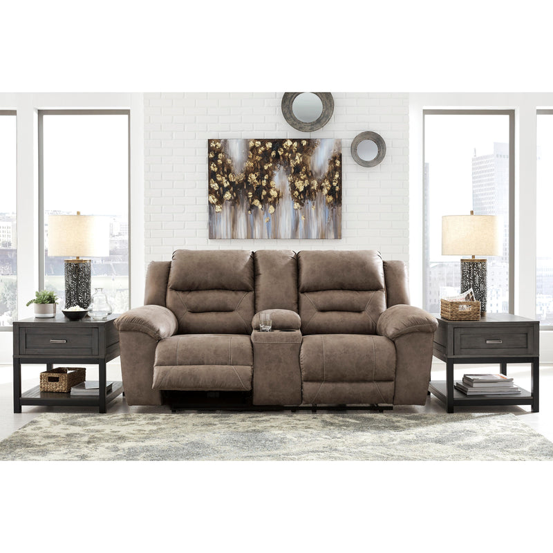  Signature Design by Ashley Stoneland 3990596C Double Reclining Power Loveseat with Console IMAGE 4