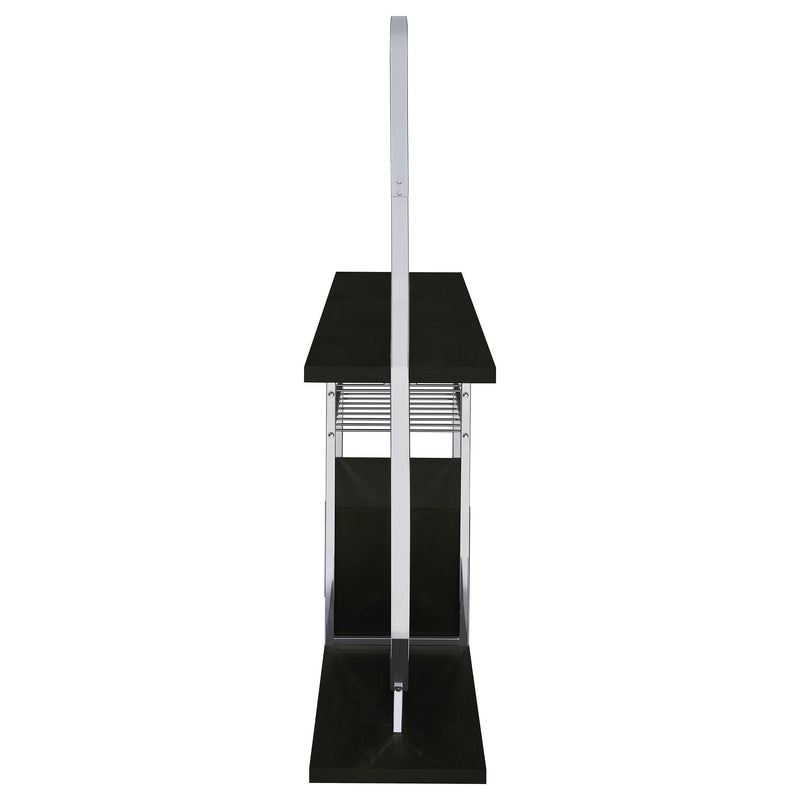 Coaster Furniture Risley 182799 2-door Circular LED Home Bar Cabinet - Dark Charcoal IMAGE 6