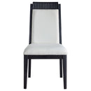Coaster Furniture Brookmead 108232 Wood Dining Side Chair - Ivory and Black IMAGE 3