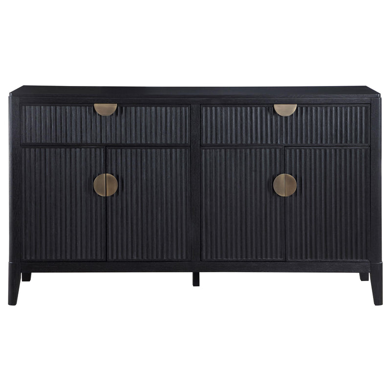Coaster Furniture Brookmead 108235 4-door Sideboard Buffet Storage Cabinet - Black IMAGE 3