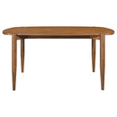 Coaster Furniture Dortch 108461 Oval 63-inch Solid Wood Dining Table - Walnut IMAGE 3