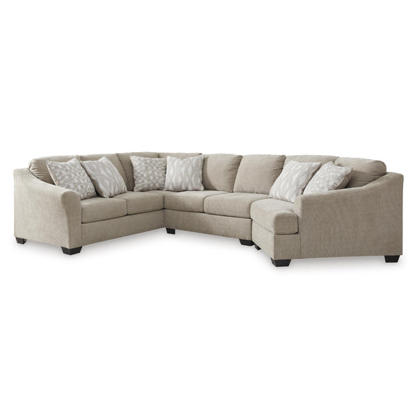 Signature Design by Ashley Brogan Bay 52705S1 3 pc Sectional with Cuddler IMAGE 1