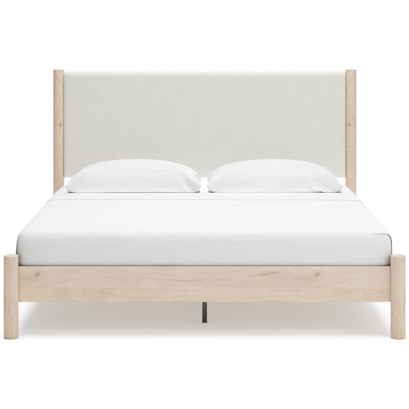 Signature Design by Ashley Cadmori B2615B7 King Upholstered Panel Bed IMAGE 2