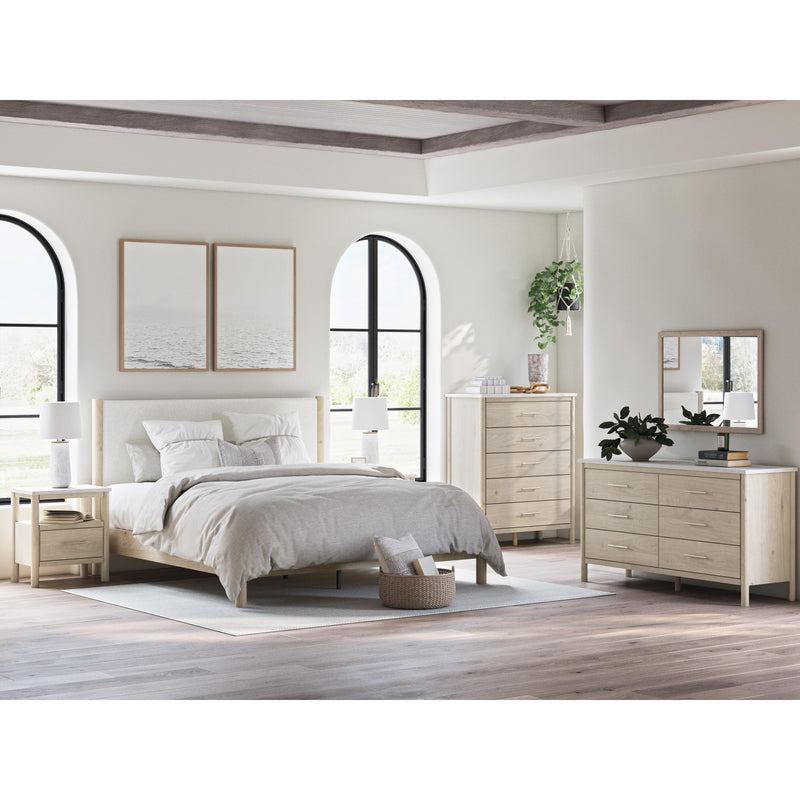 Signature Design by Ashley Cadmori B2615B7 King Upholstered Panel Bed IMAGE 7