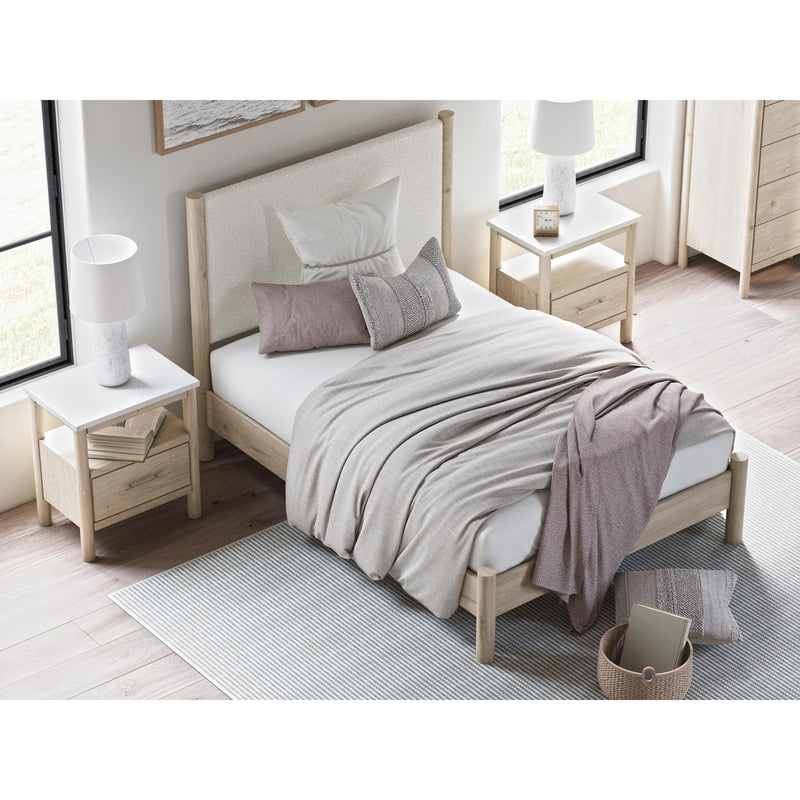 Signature Design by Ashley Cadmori B2615B8 Full Upholstered Panel Bed IMAGE 8