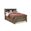 Signature Design by Ashley Trinell B446B79 Full Bookcase Bed with 2 Sided Storage IMAGE 1
