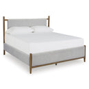 Signature Design by Ashley Lyncott B615B2 Queen Upholstered Panel Bed IMAGE 1