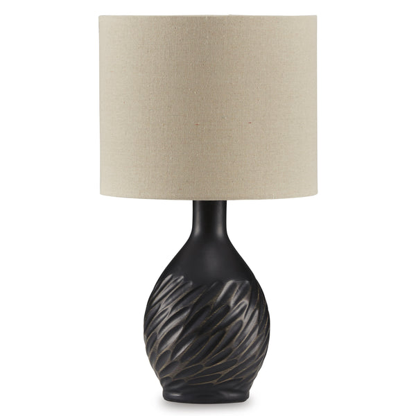  Signature Design by Ashley Garinton L180184 Ceramic Table Lamp IMAGE 1