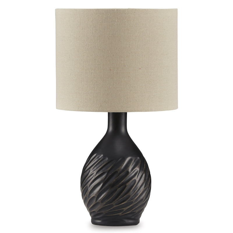  Signature Design by Ashley Garinton L180184 Ceramic Table Lamp IMAGE 1
