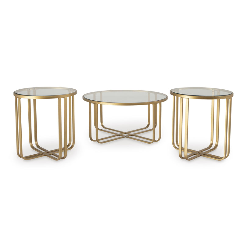  Signature Design by Ashley Milloton T398-13 Occasional Table Set IMAGE 2
