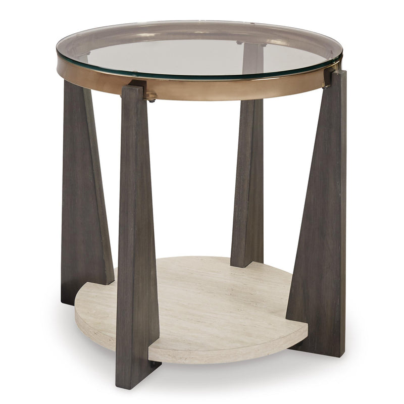  Signature Design by Ashley Frazwa T432-6 Round End Table IMAGE 1
