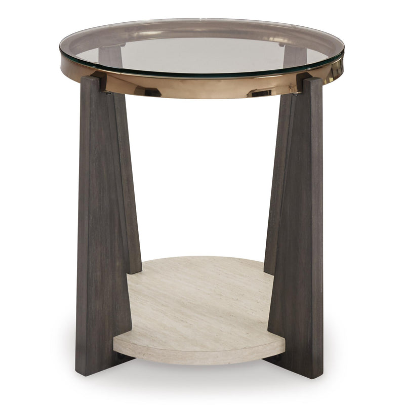  Signature Design by Ashley Frazwa T432-6 Round End Table IMAGE 2