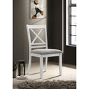 Coaster Furniture Hollis 122242 Cross Back Wood Dining Side Chair - White IMAGE 2