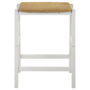 Coaster Furniture Edgeworth 122247 ood Backless Counter Stool - White IMAGE 3