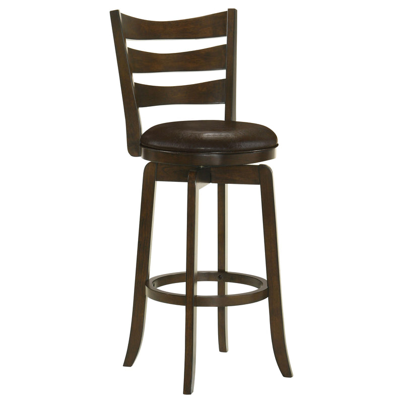 Coaster Furniture Murphy 181369 Wood Pub Height Swivel Bar Chair - Dark Brown IMAGE 1