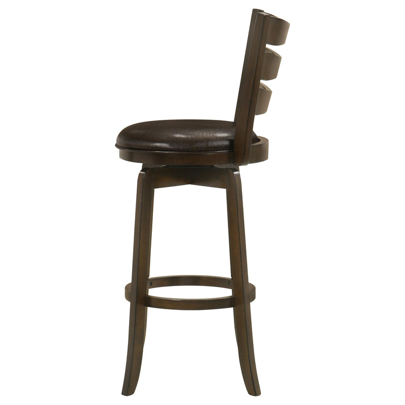 Coaster Furniture Murphy 181369 Wood Pub Height Swivel Bar Chair - Dark Brown IMAGE 5