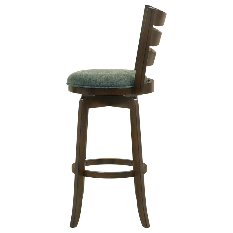 Coaster Furniture Murphy 181379 Wood Pub Height Swivel Bar Chair - Hunter Green IMAGE 5