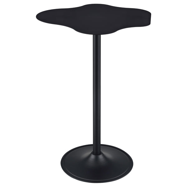 Coaster Furniture Keanu 182230 Curved 29-inch Cloud-Shaped Bistro Bar Table - Black IMAGE 1