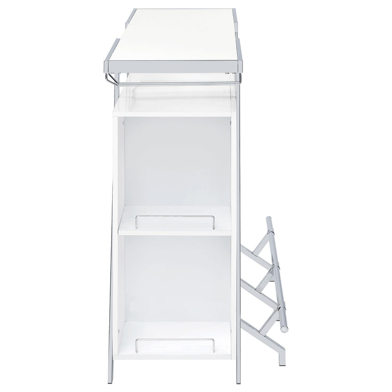 Coaster Furniture Araceli 182355 Freestanding LED Home Bar Cabinet - White High Gloss IMAGE 15