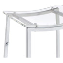Coaster Furniture Jovani 182358 Acrylic Backless Counter Stool - Chrome IMAGE 6