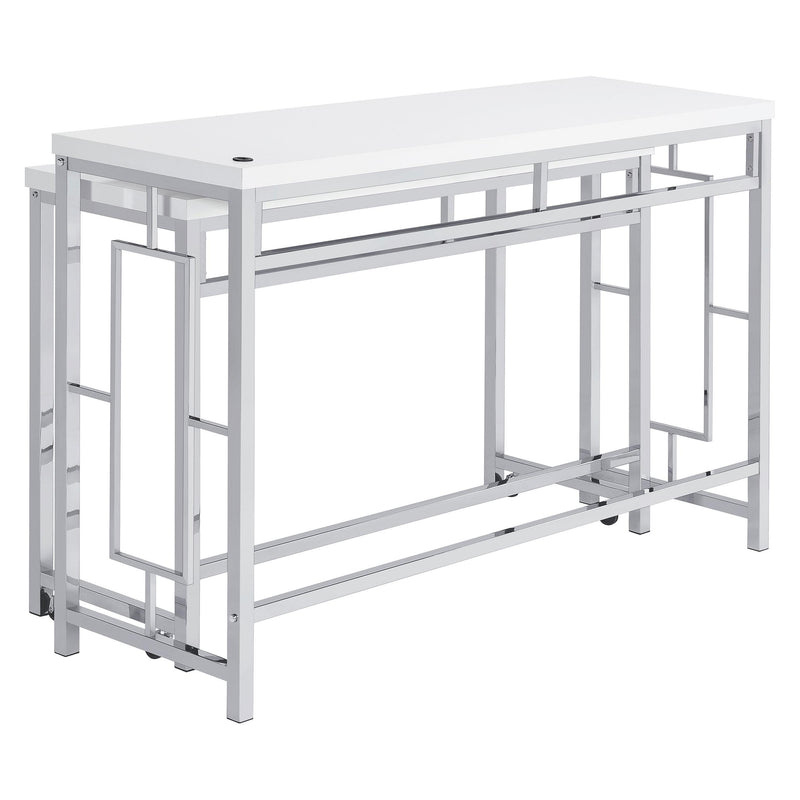 Coaster Furniture Jackson 182714 4-piece Multipurpose Counter Height Table Set - White IMAGE 7
